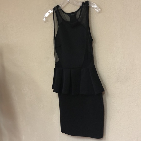 Cameo womans black & mesh plenium dress size small - Picture 2 of 8